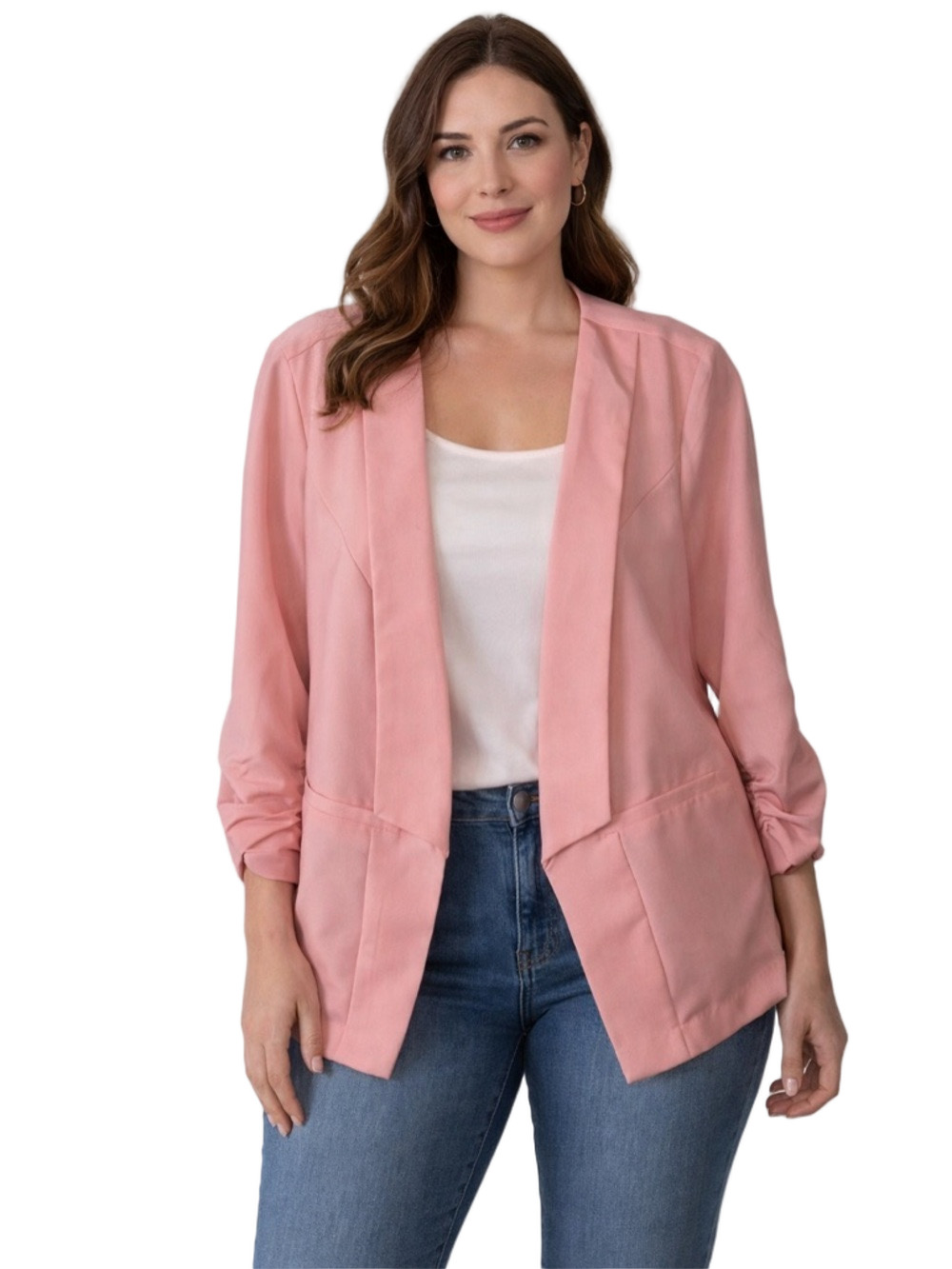 Torrid light pink Women's Suit Jacket